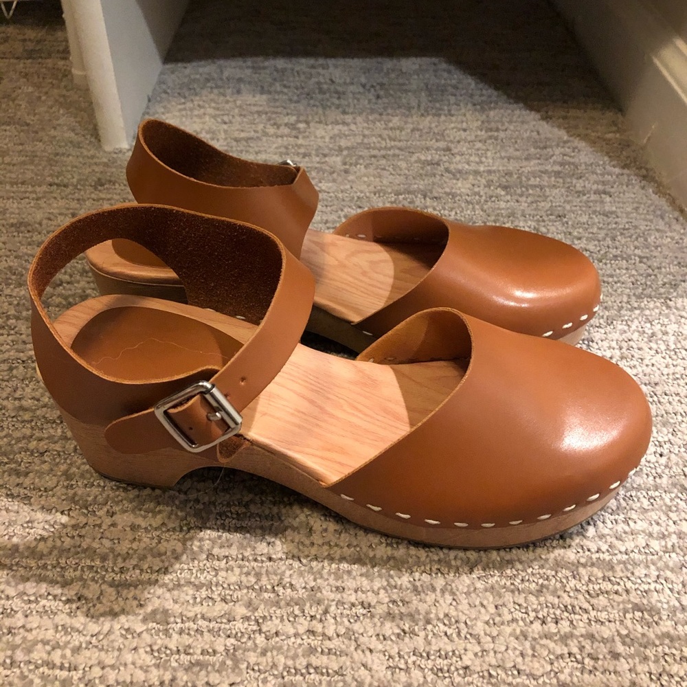 Faux Leather Clogs
